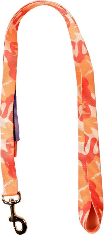 Ribbon Overlay Single Thick Dog Lead 6ft Camo