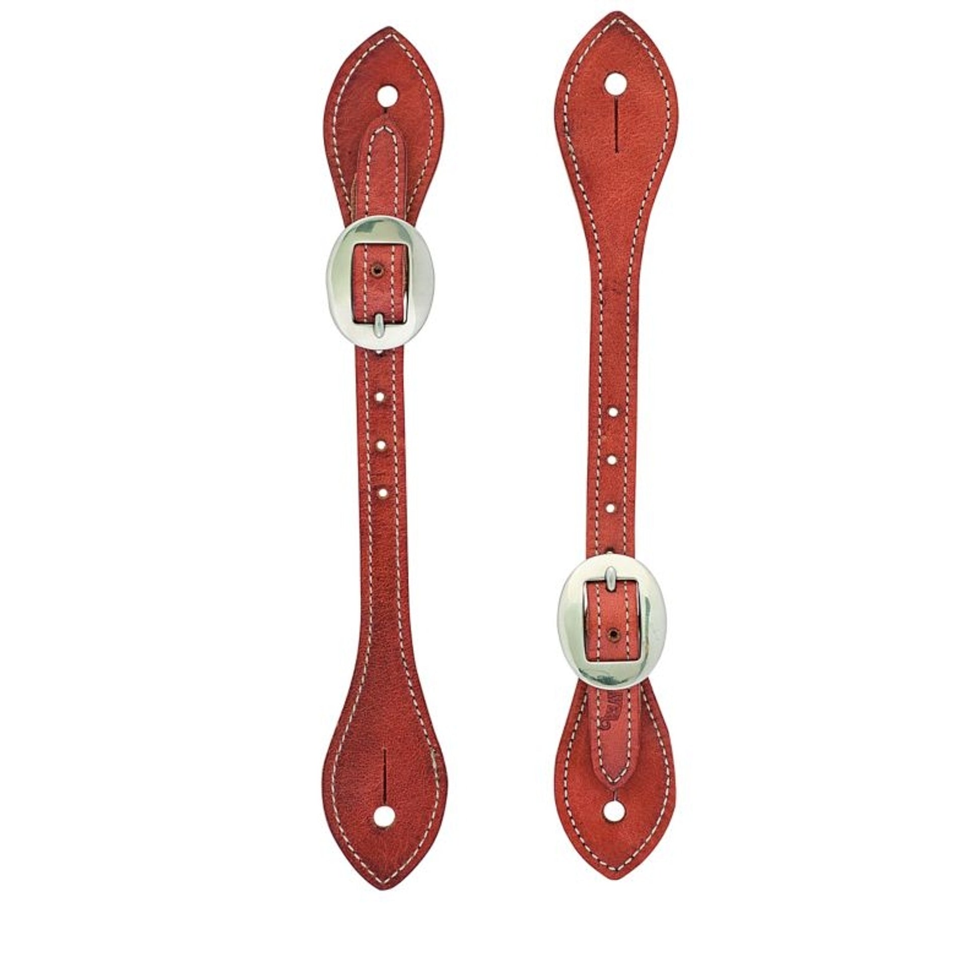 Weaver Mens Flared Harness Spur Straps Russet