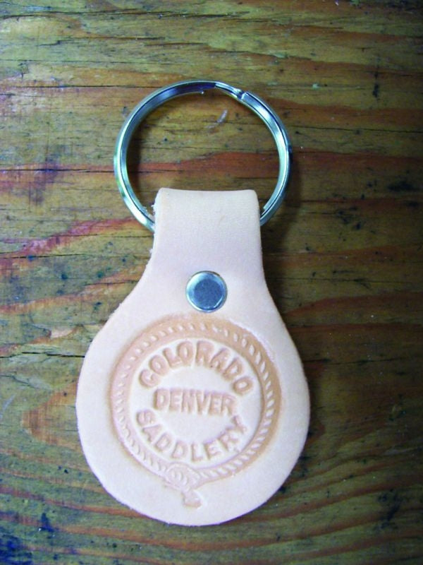 Colorado Saddlery Key ChainBk/Wh