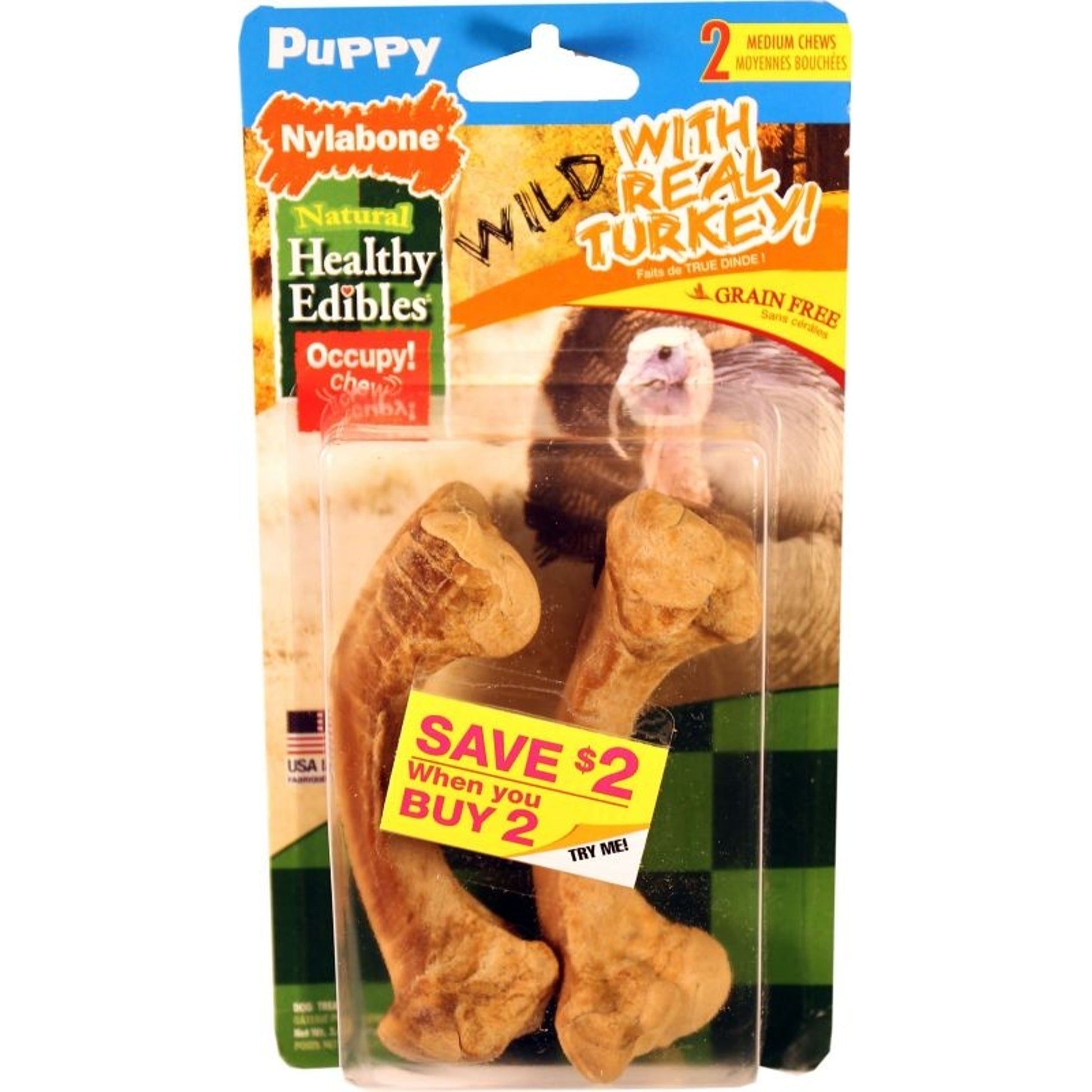 Nylabone Healthy Edibles Wild Puppy LG Turkey