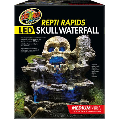 Zoo Med Repti Rapids Led Waterfall Skull