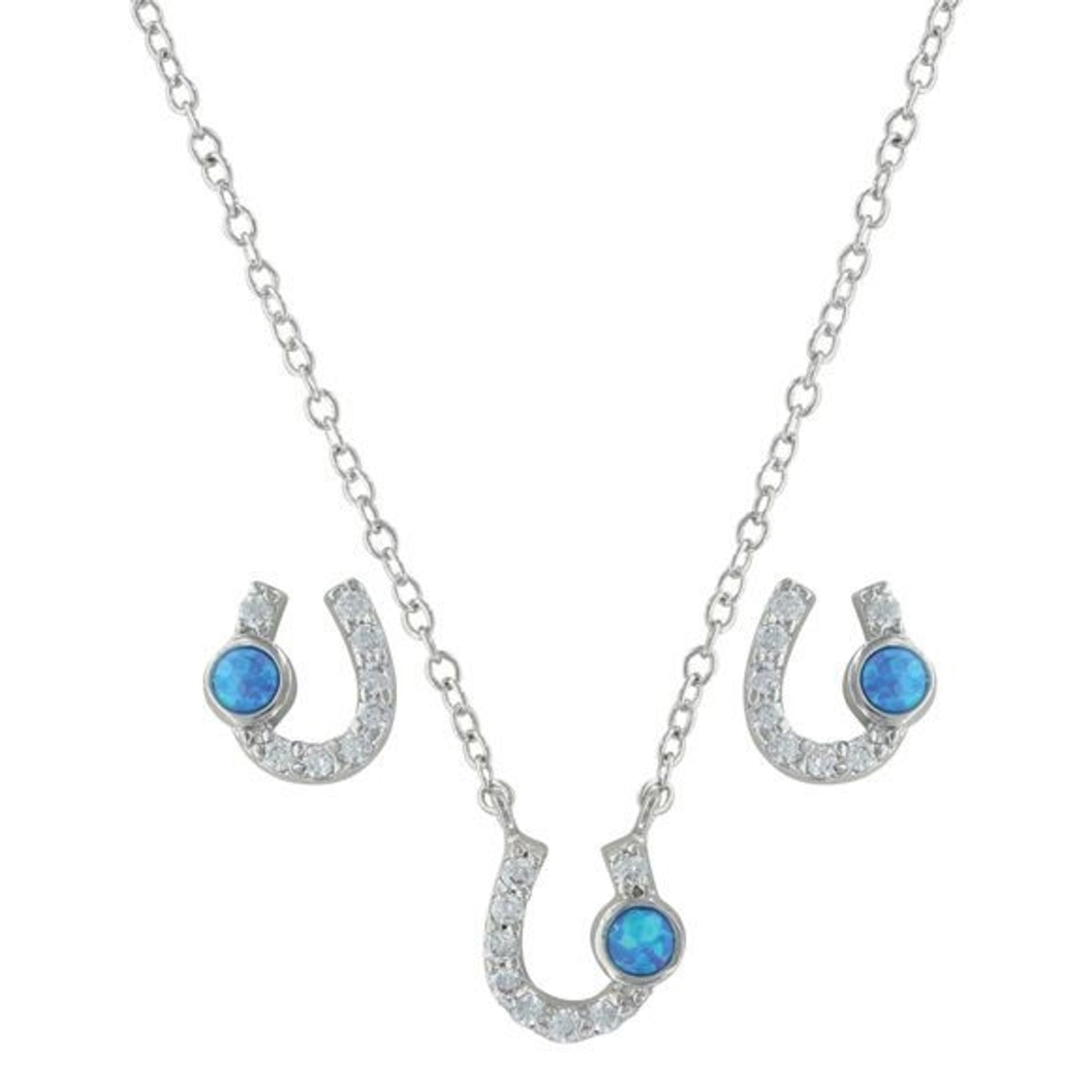Montana Silver Lightfoot Horseshoe Jewelry Set