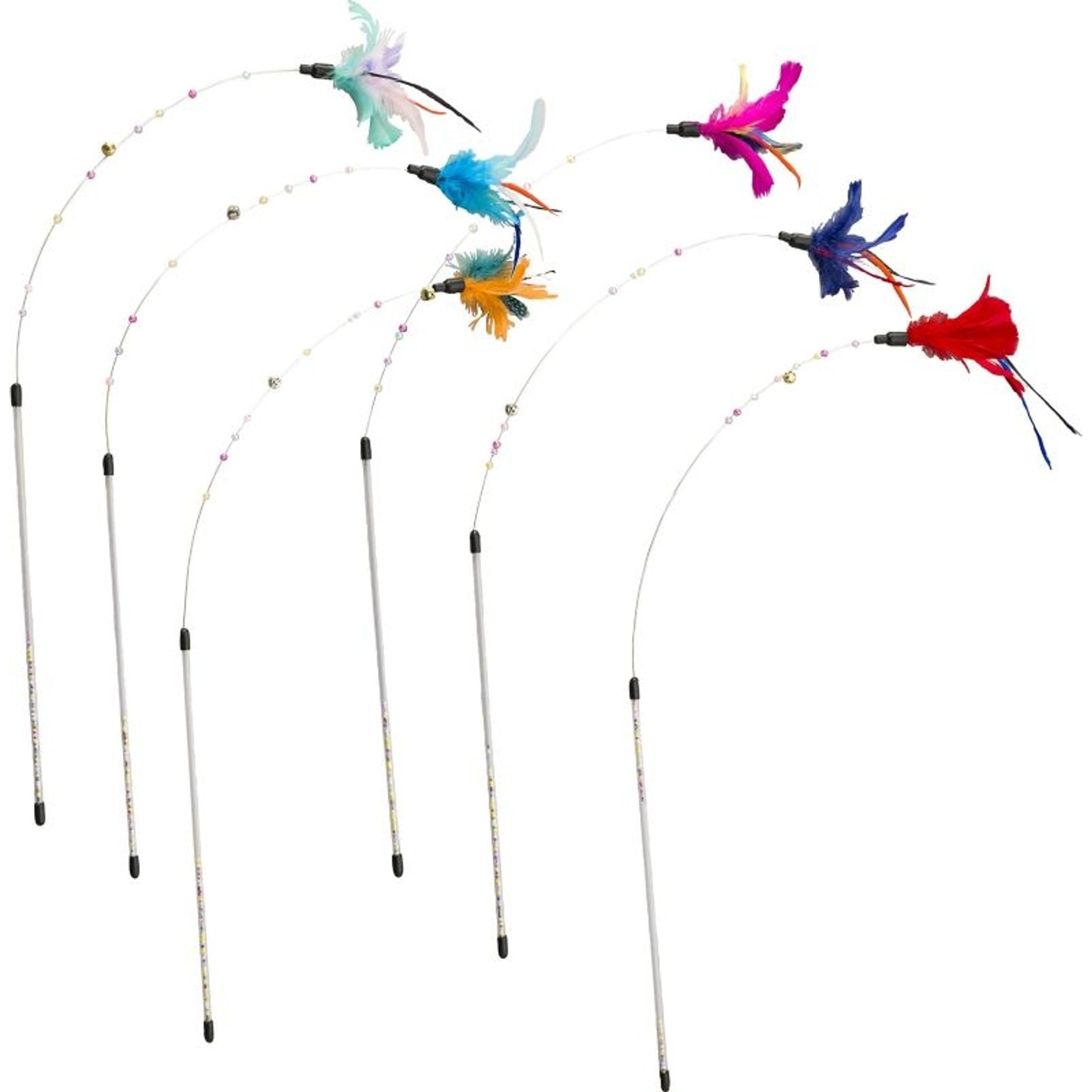 Ethical Cat Wireandbeads Teaser Wand - 6 Pack 30