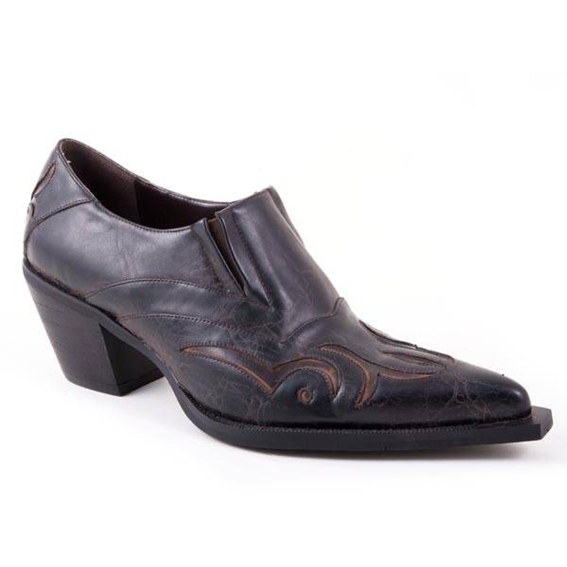 Roper Ladies Sarah Shorty Shoe Boots 10 Blk