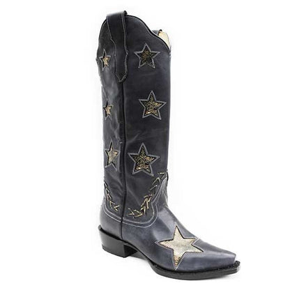 Stetson Ladies Big Star Snip Toe Boots 6 Blk