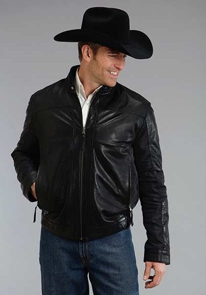 Stetson Mens Smooth Lamb Leather Jacket 2XL Brn