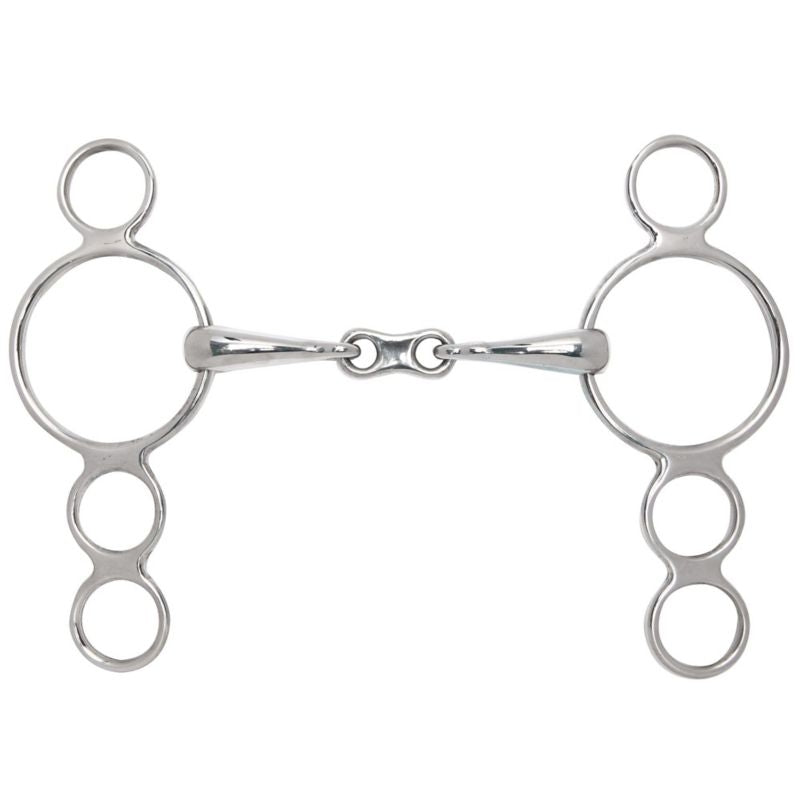 Toklat 3Ring Contin French Link Gag Bit - 21mm 5
