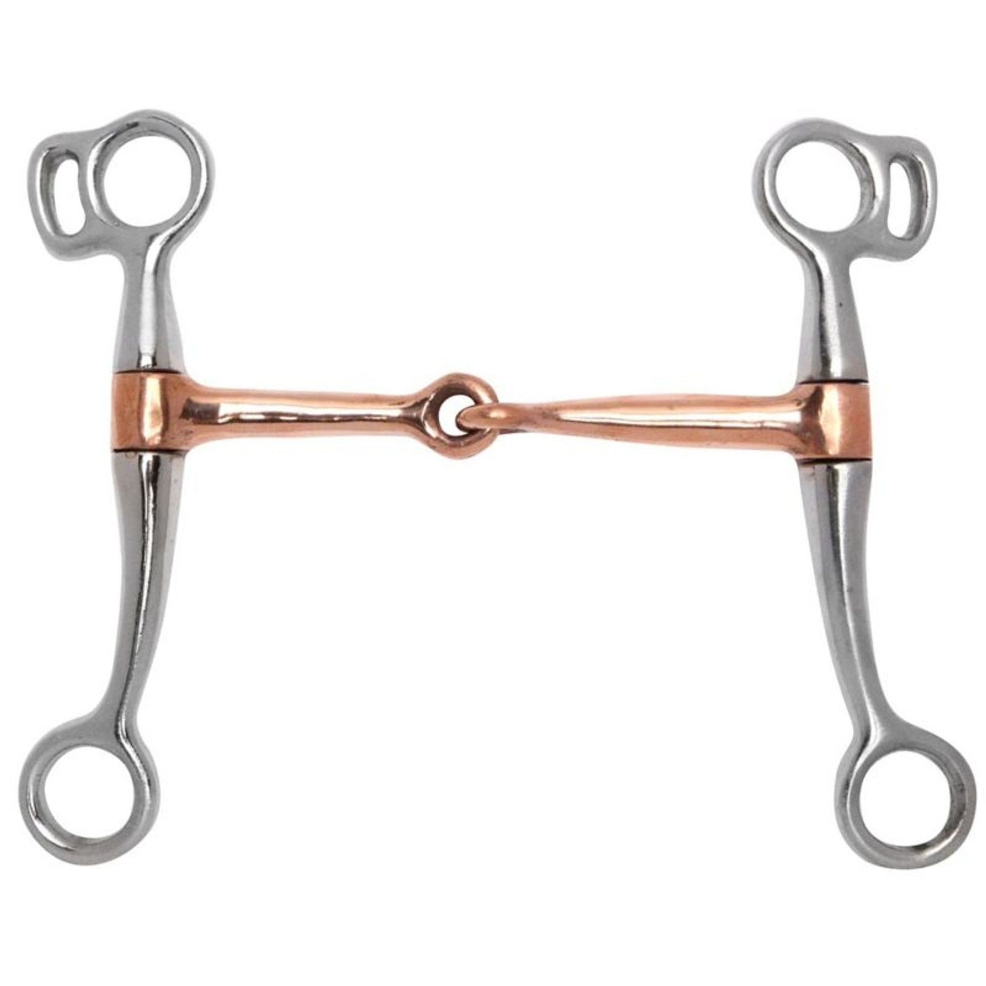 Chrome Plated Tom Thumb Copper Mouth Snaffle Bit 5