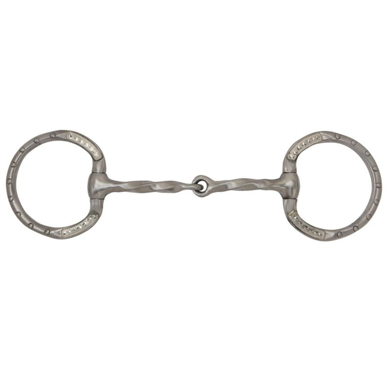 Engraved Western Dee Square SlowTwist SnaffleBit 5