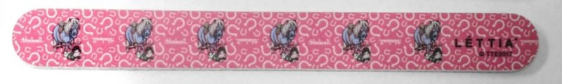 Lettia Thelwell Fall Emery Board Nail FileBk/Wh