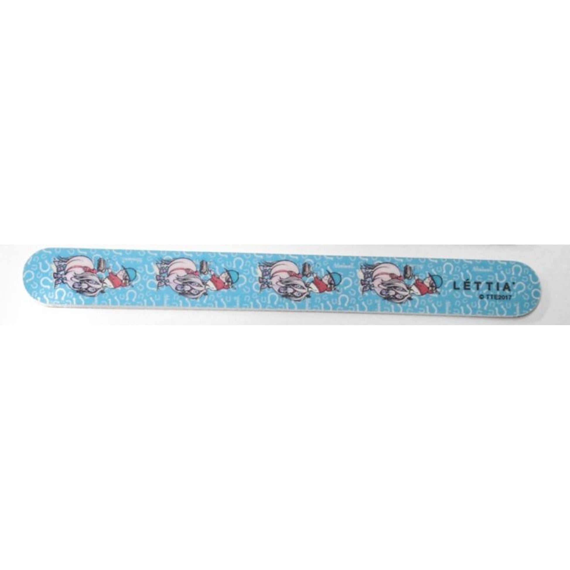 Lettia Thelwell Fall Emery Board Nail FileBk/Wh