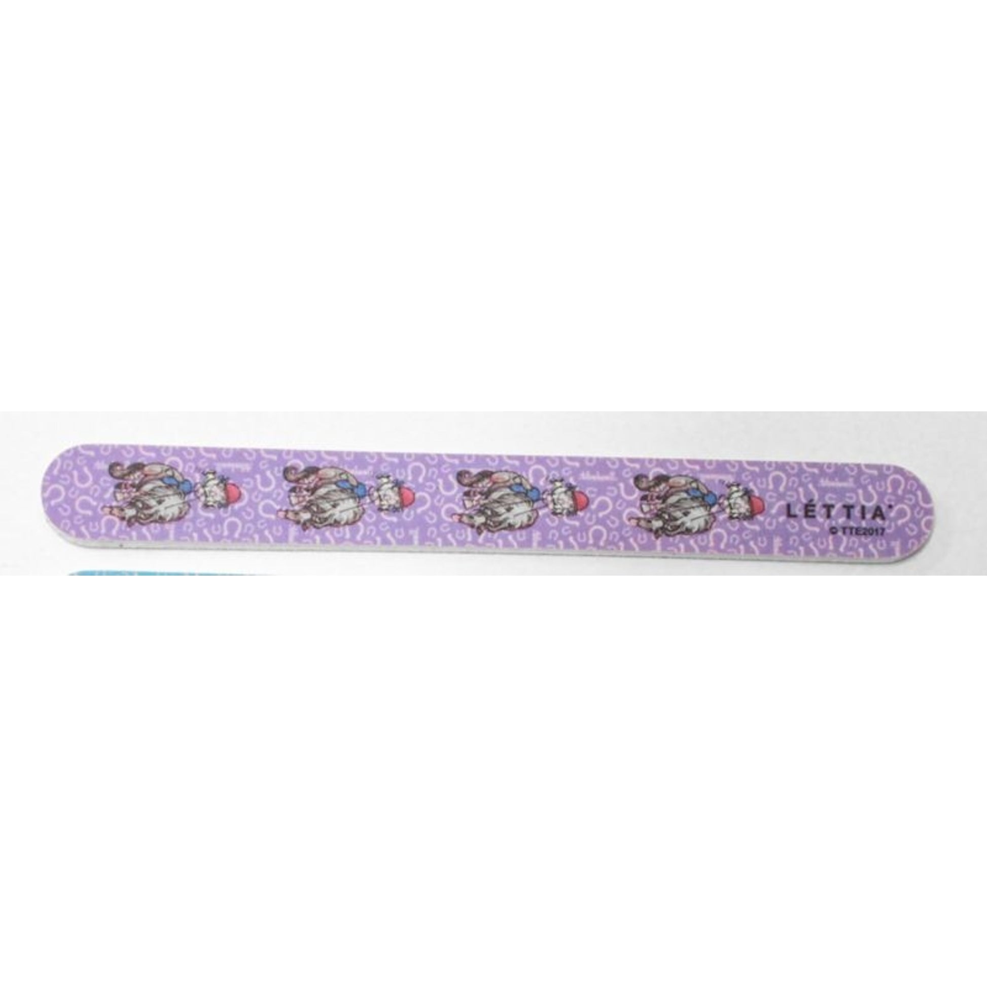 Lettia Thelwell Fall Emery Board Nail FileBk/Wh