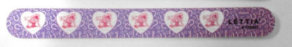 Lettia Thelwell Fall Emery Board Nail FileBk/Wh