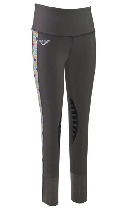 Tuffrider Kids Iris Equicool Tights Large Brn
