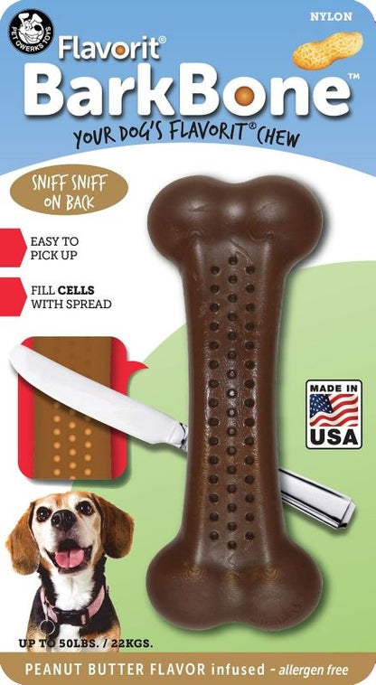 Barkbone Flavored Nylon Bone LG Peanut Butter