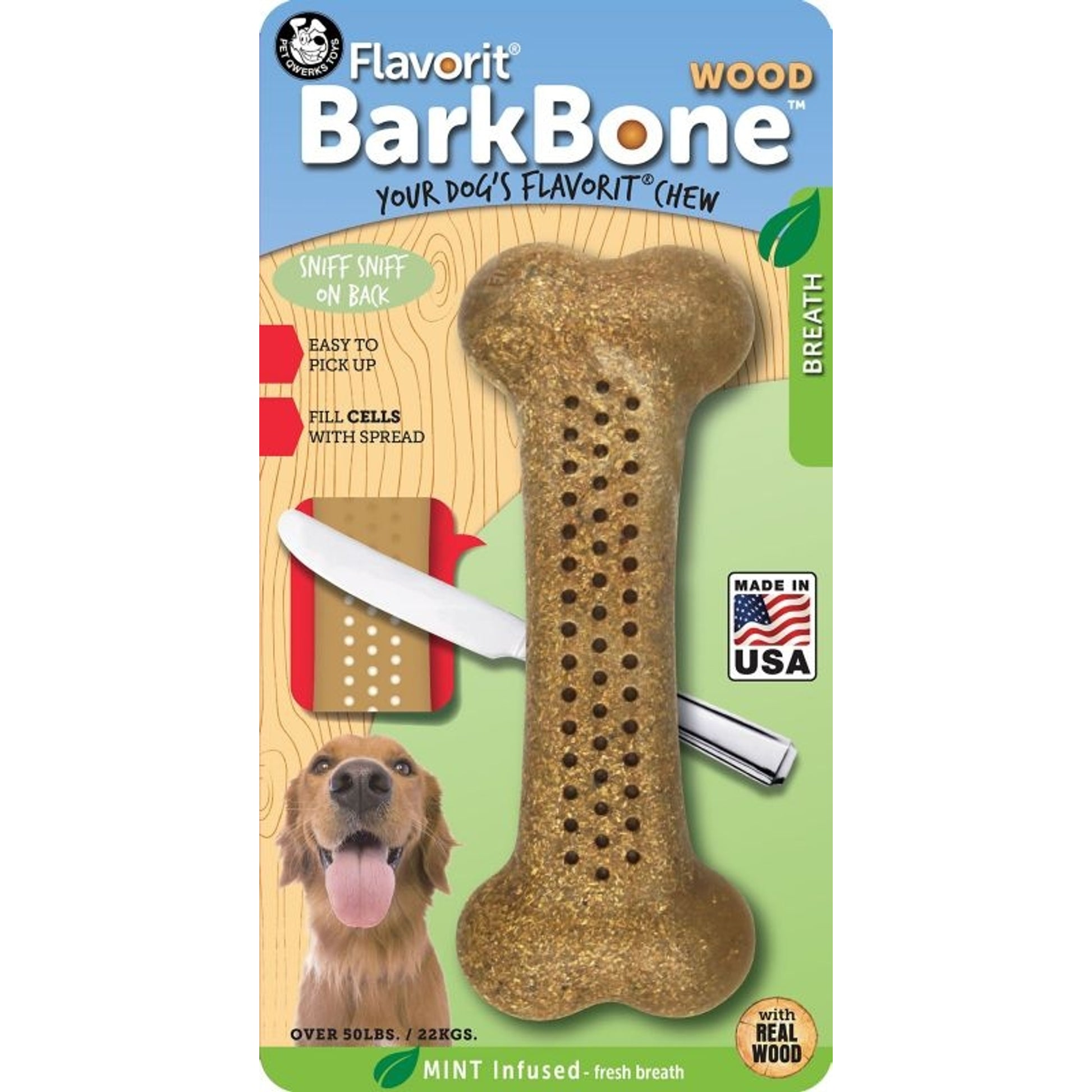 Barkbone Wood Flavored Bone LG Mint