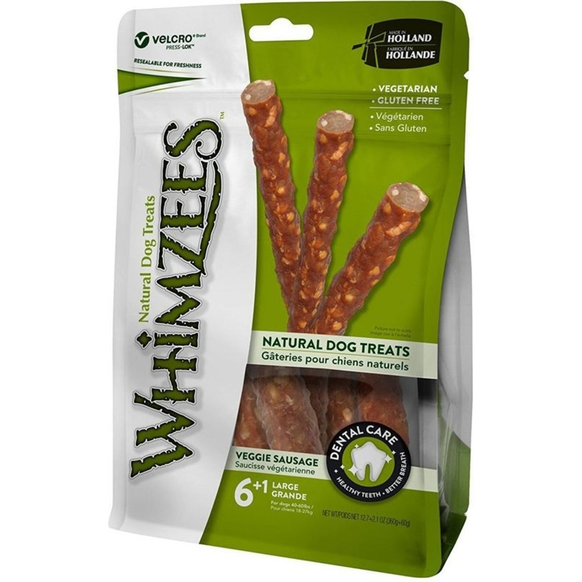 Whimzees Veggie Sausage 7Pk/LG Brown