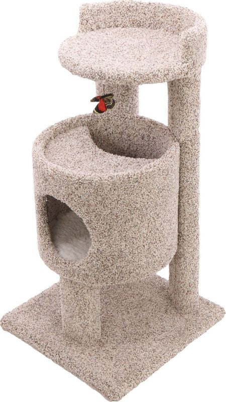 Cutout Condo Cat Furniture 19Wx19Dx35.5H Nat