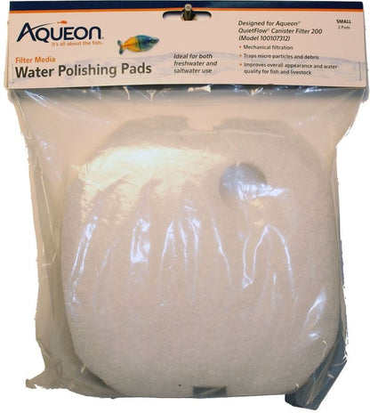 Quietflow Water Polishing Pad Small 2Pk White