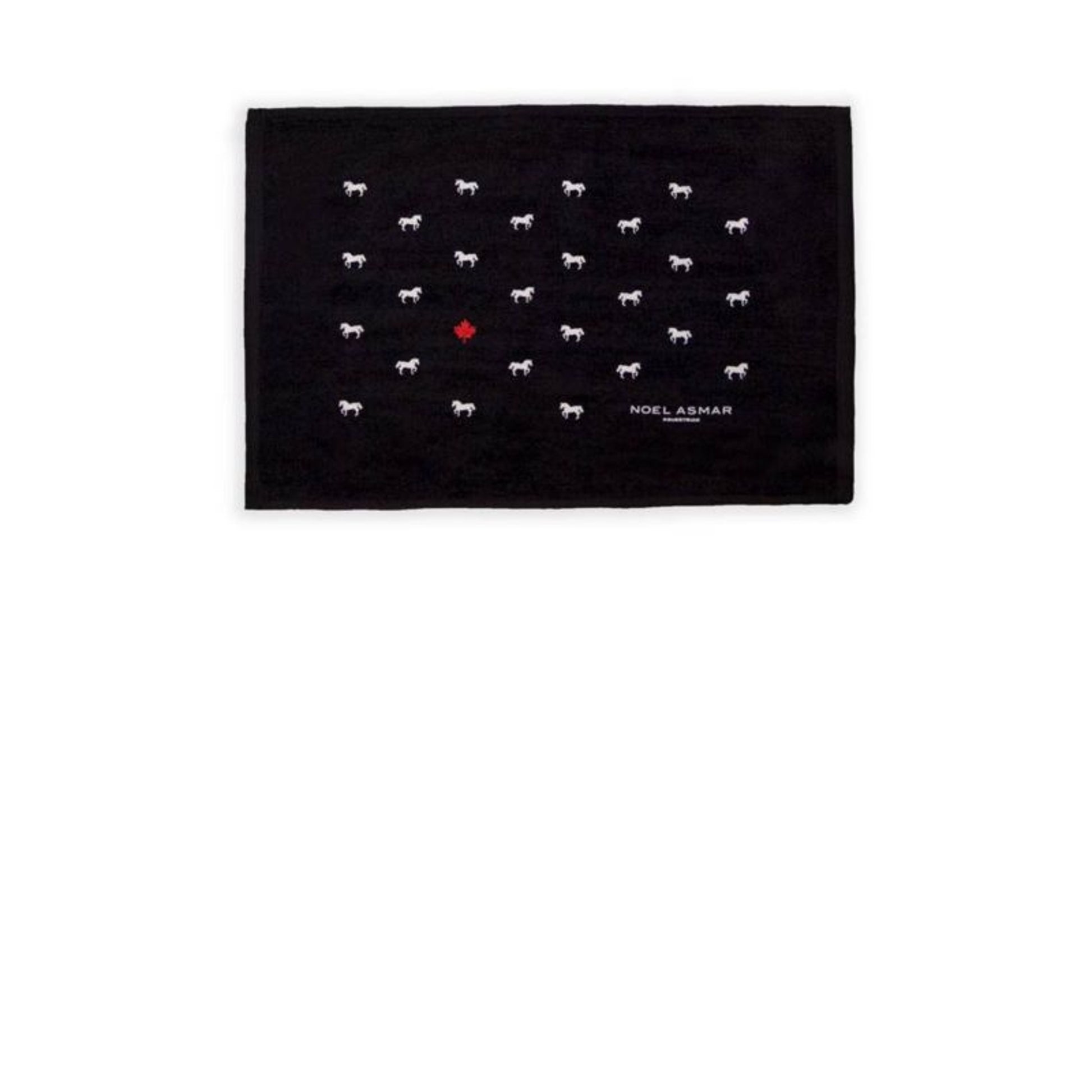 Noel Asmar Equestrian Rub Rag - Horses Black