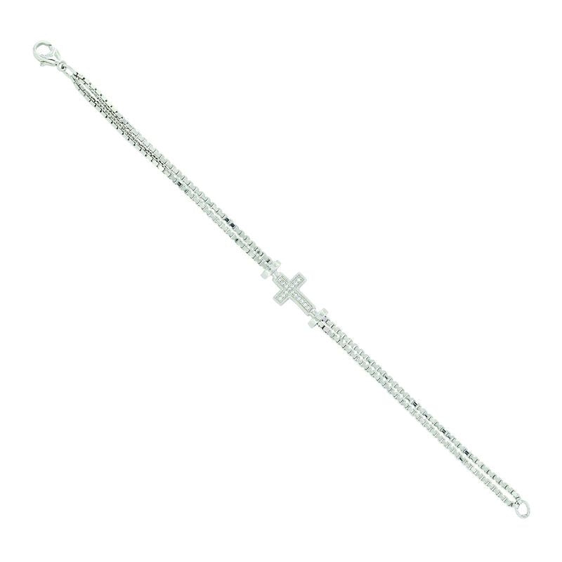 MontanaSilver In The Middle Of Faith BraceletBk/Wh