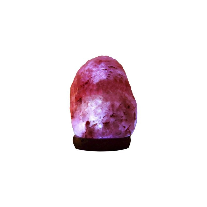 Himalayan Rock Salt Natural Lamp 1lb Bk/Wh