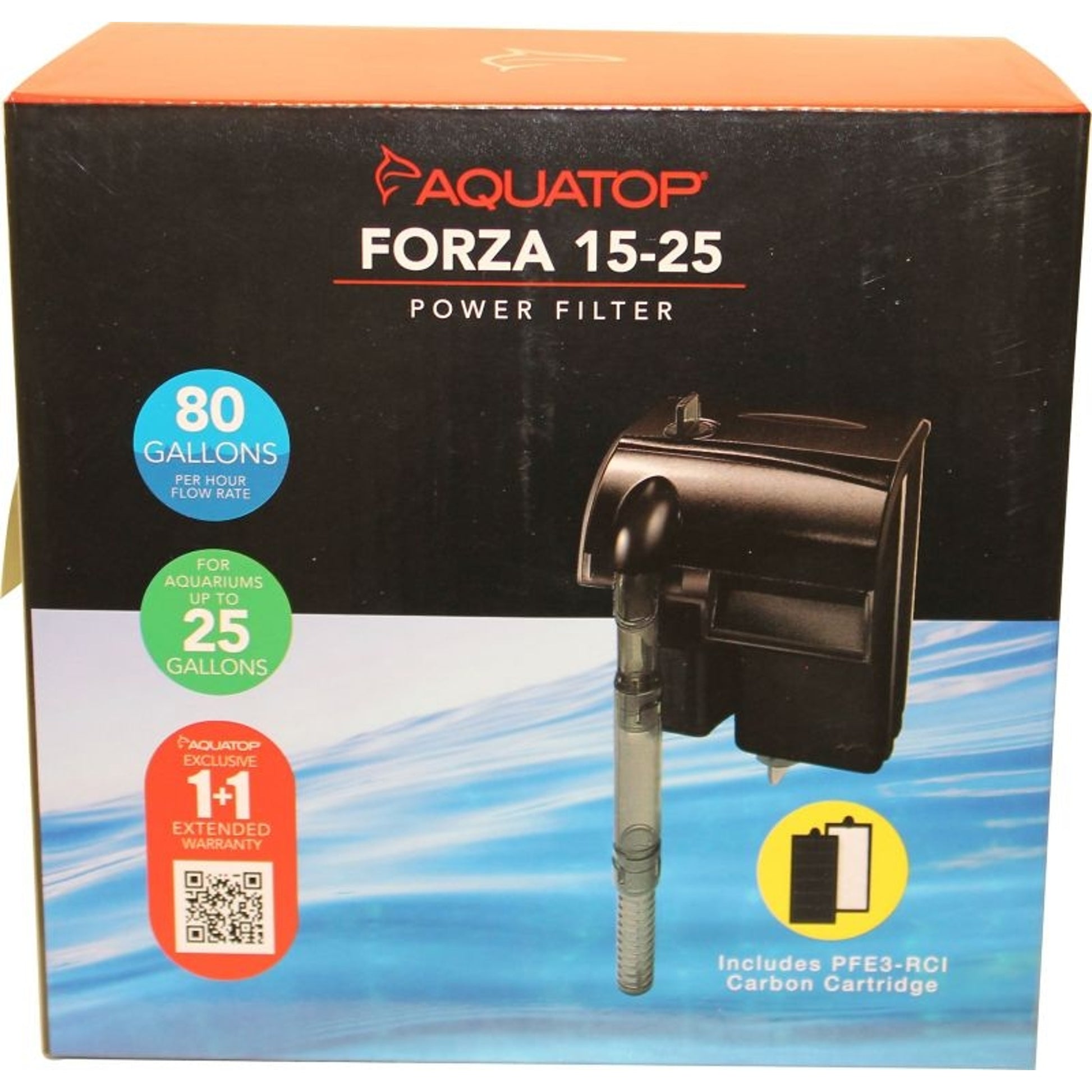 Forza Power Filter 15 gal Black