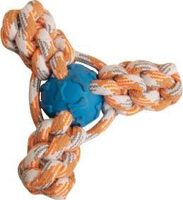 Snugz Mini Fling N Fun Rope Toy 4in Red