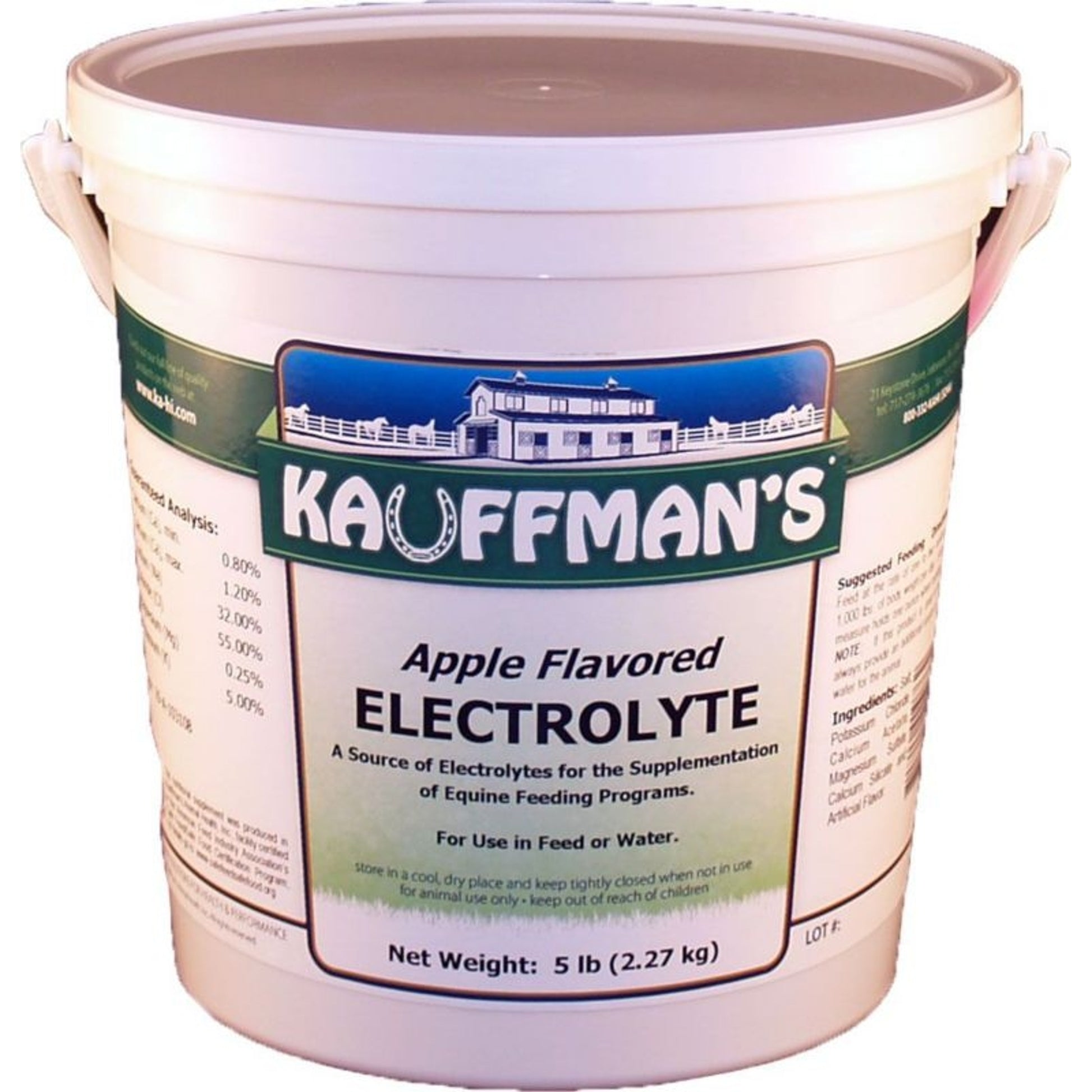 Kauffmans Apple Electrolyte 15 lb Apple