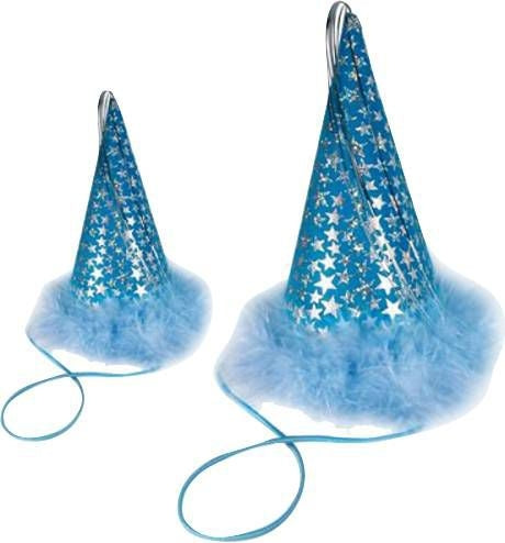 Party Hat Blue Stars Large Blue
