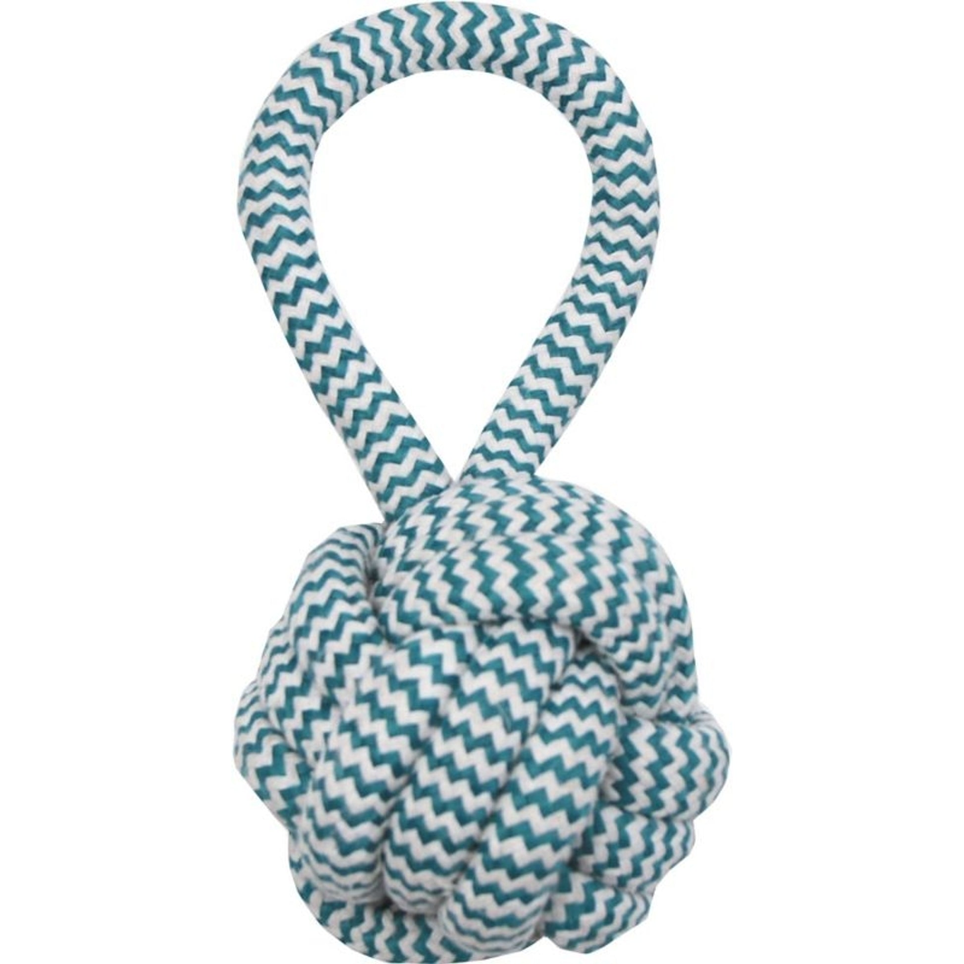 Extra Fresh Monkey Fist Ball With Handle 3.75 Grn/Wht