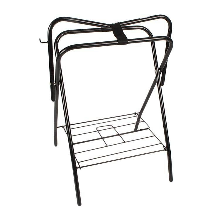 Folding Saddle Stand Black