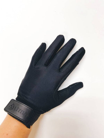 Lettia Adult Shield Black Gloves