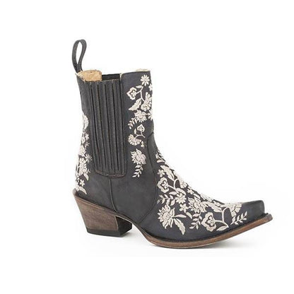 Stetson Ladies Cordelia Snip Toe Cowboy Boots 7 Bl