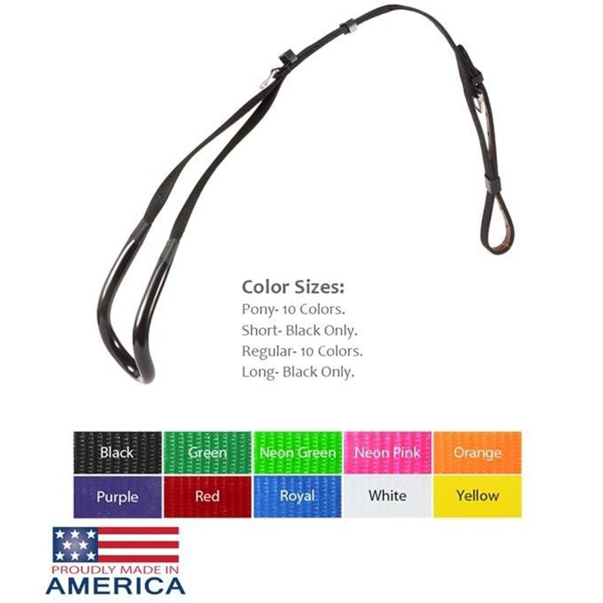 Feather-Weight Harness Crupper Long Black