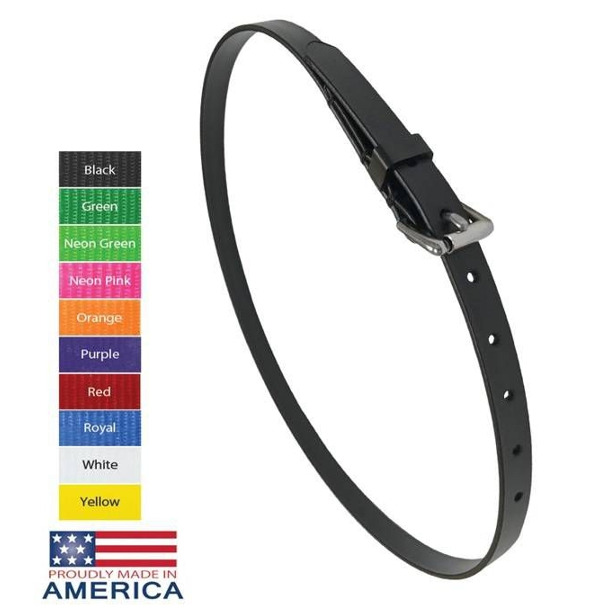 Feather-Weight Euro Noseband 1/2" Red