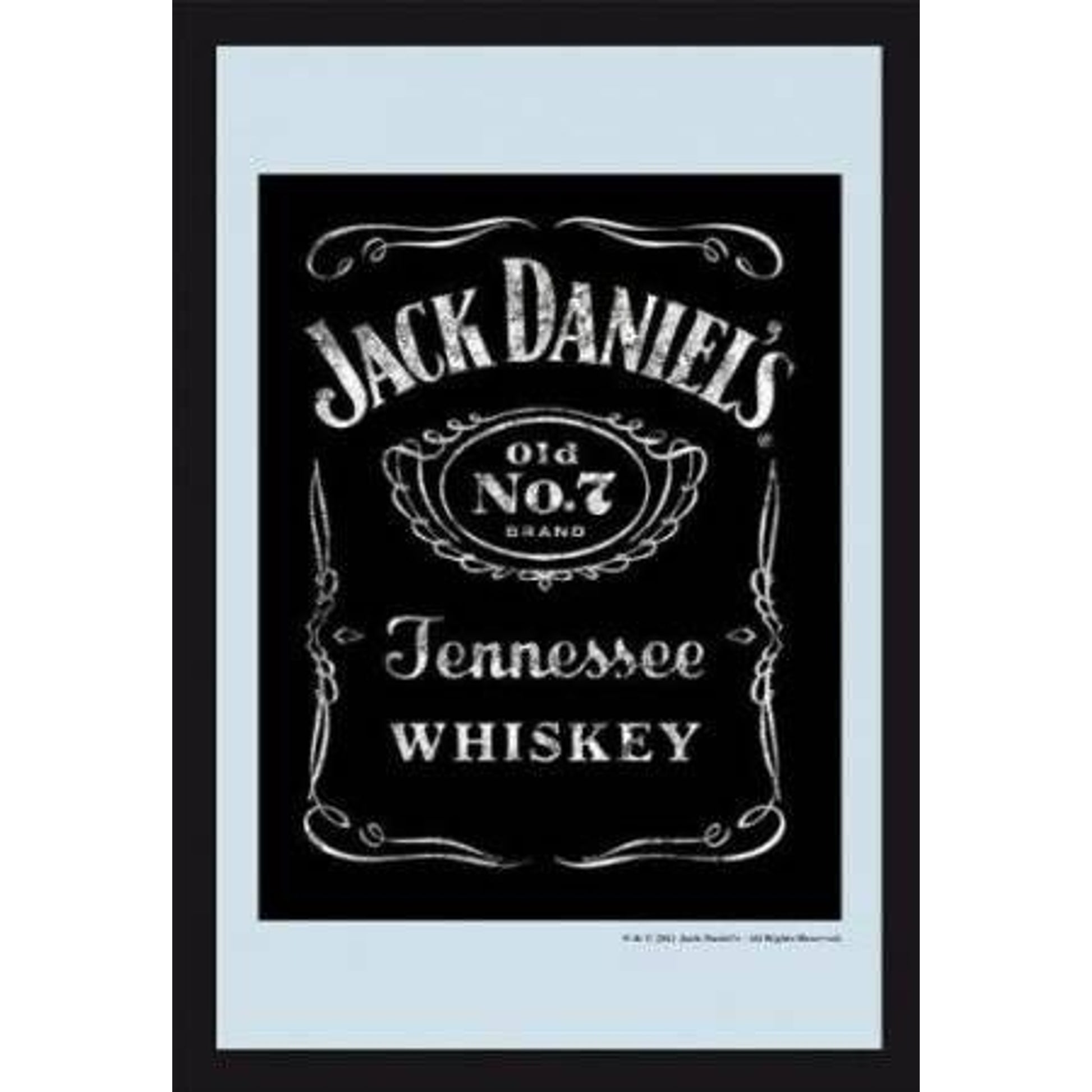 Jack Daniel's Weathered Label Mirror 7 7/8x11 3/4