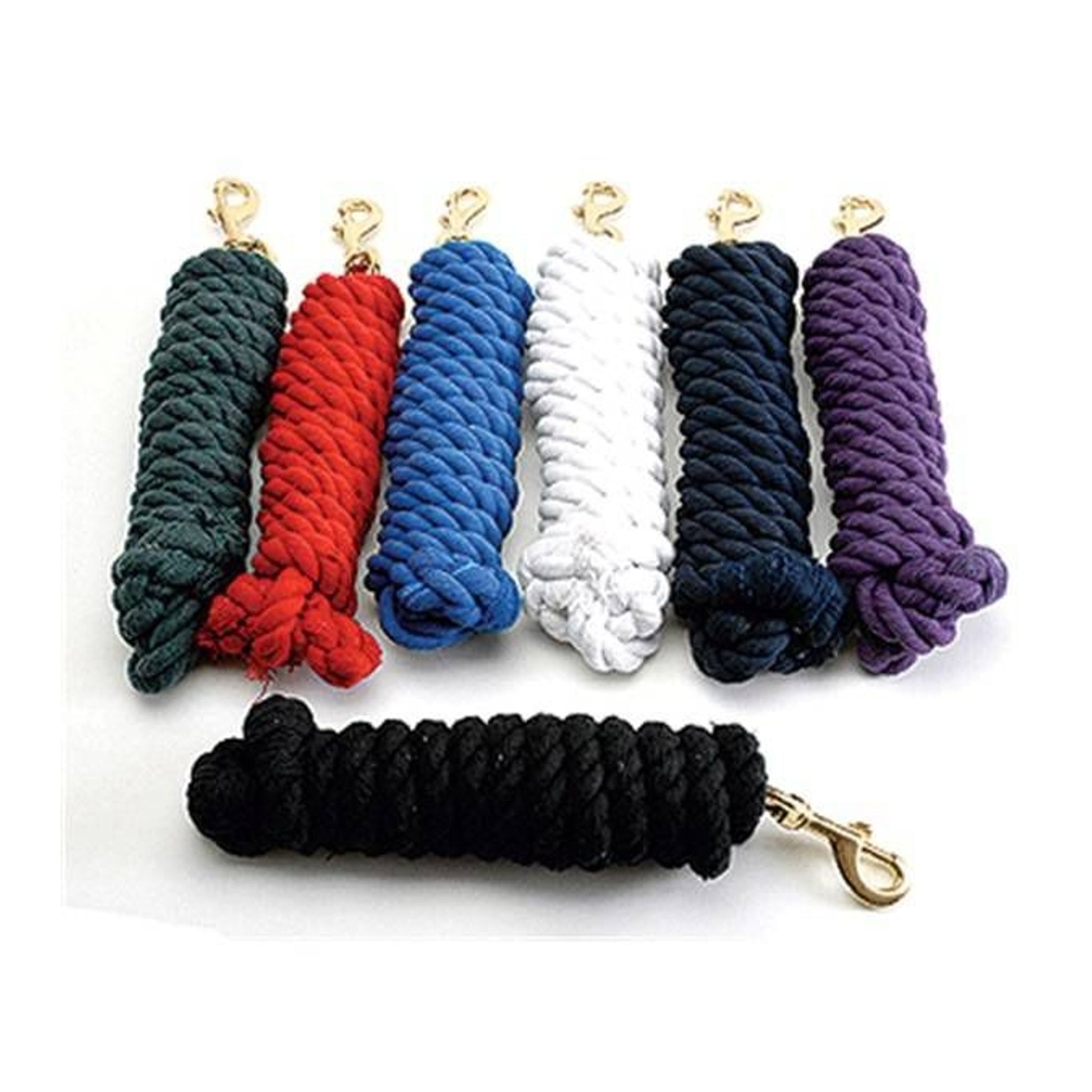 Jacks Cotton Lead Rope 3/4" X 10' Black