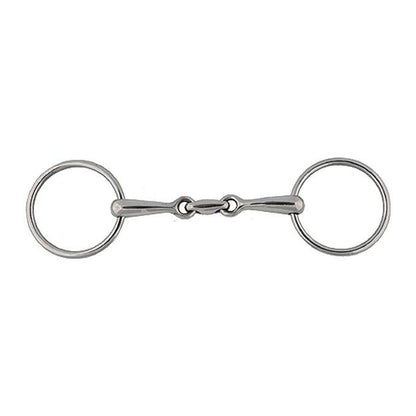 Jacks Horizontal Elliptical Link Snaffle Bit 5" St