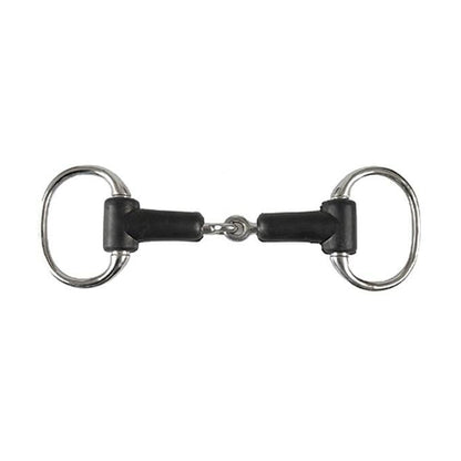 Jacks Rubber Jointed Eggbutt Snaffle Bit 5" Stainl