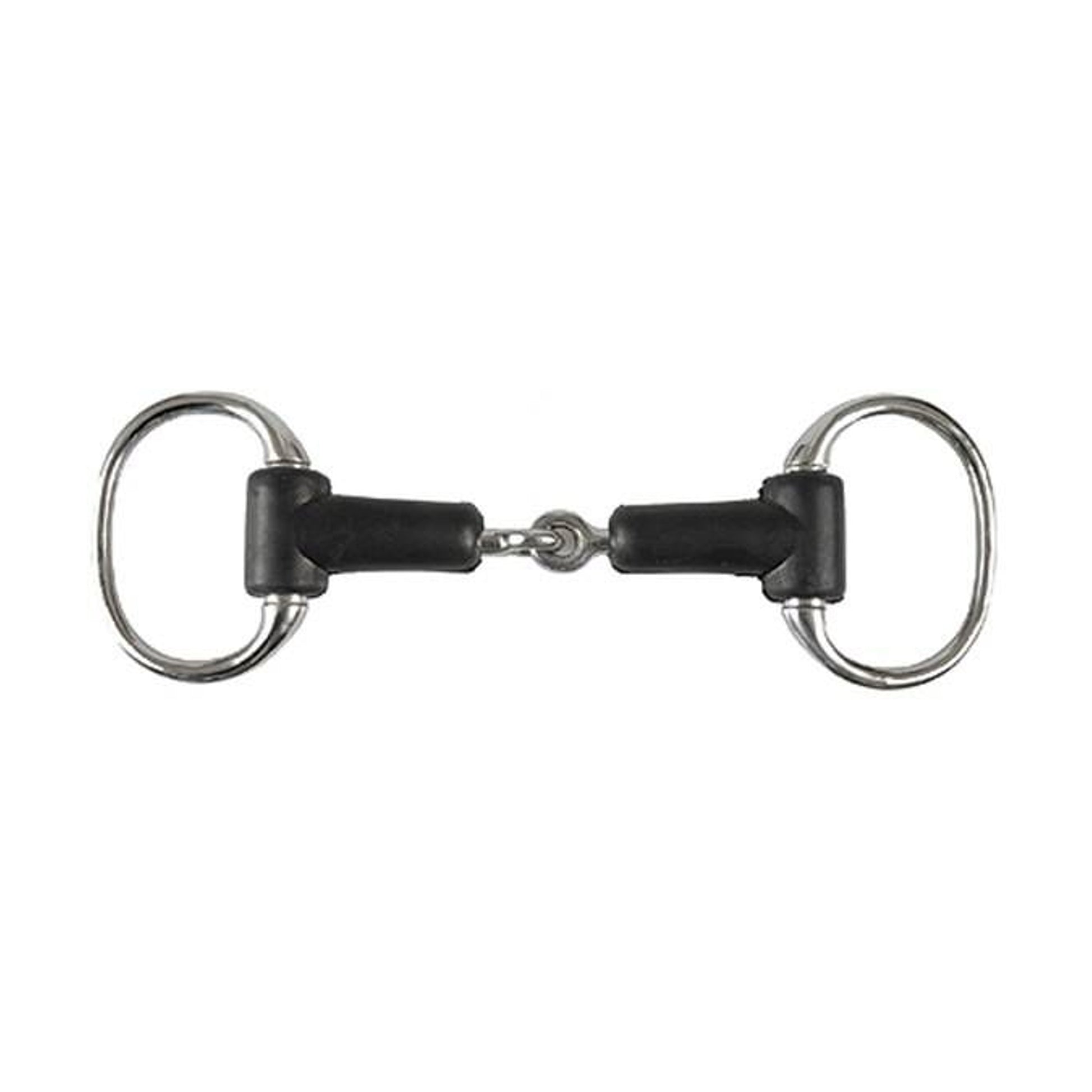 Jacks Rubber Jointed Eggbutt Snaffle Bit 5" Stainl