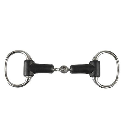 Jacks Rubber Jointed Eggbutt Snaffle Bit 5" Stainl