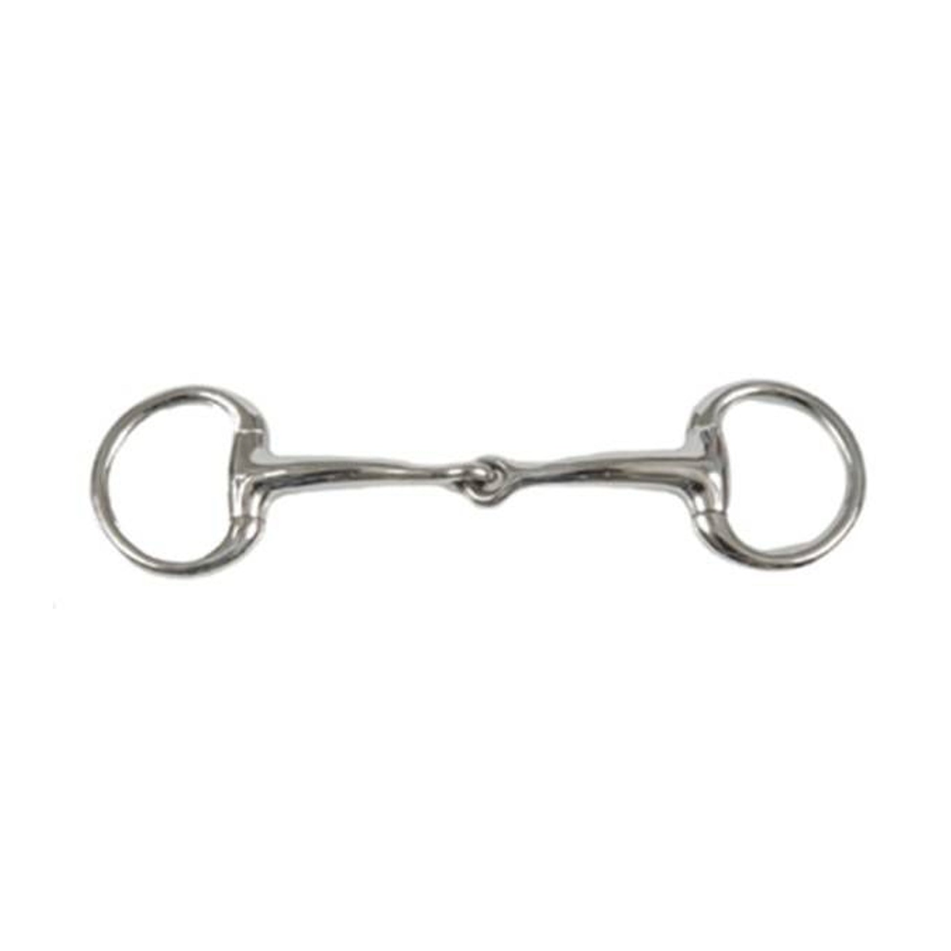 Jacks Curved Mouth Eggbutt Snaffle Bit 5" Stainles