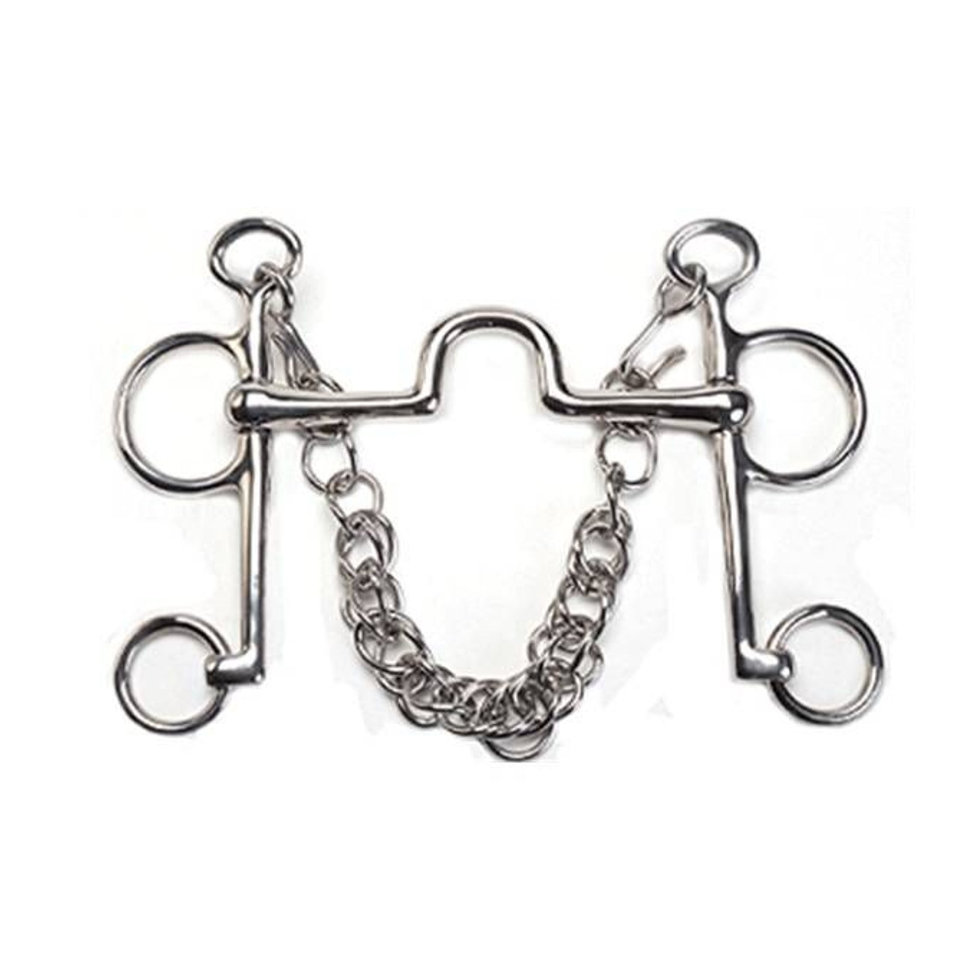 Jacks High Port Pelham Bit 5-1/2" Stainless Steel
