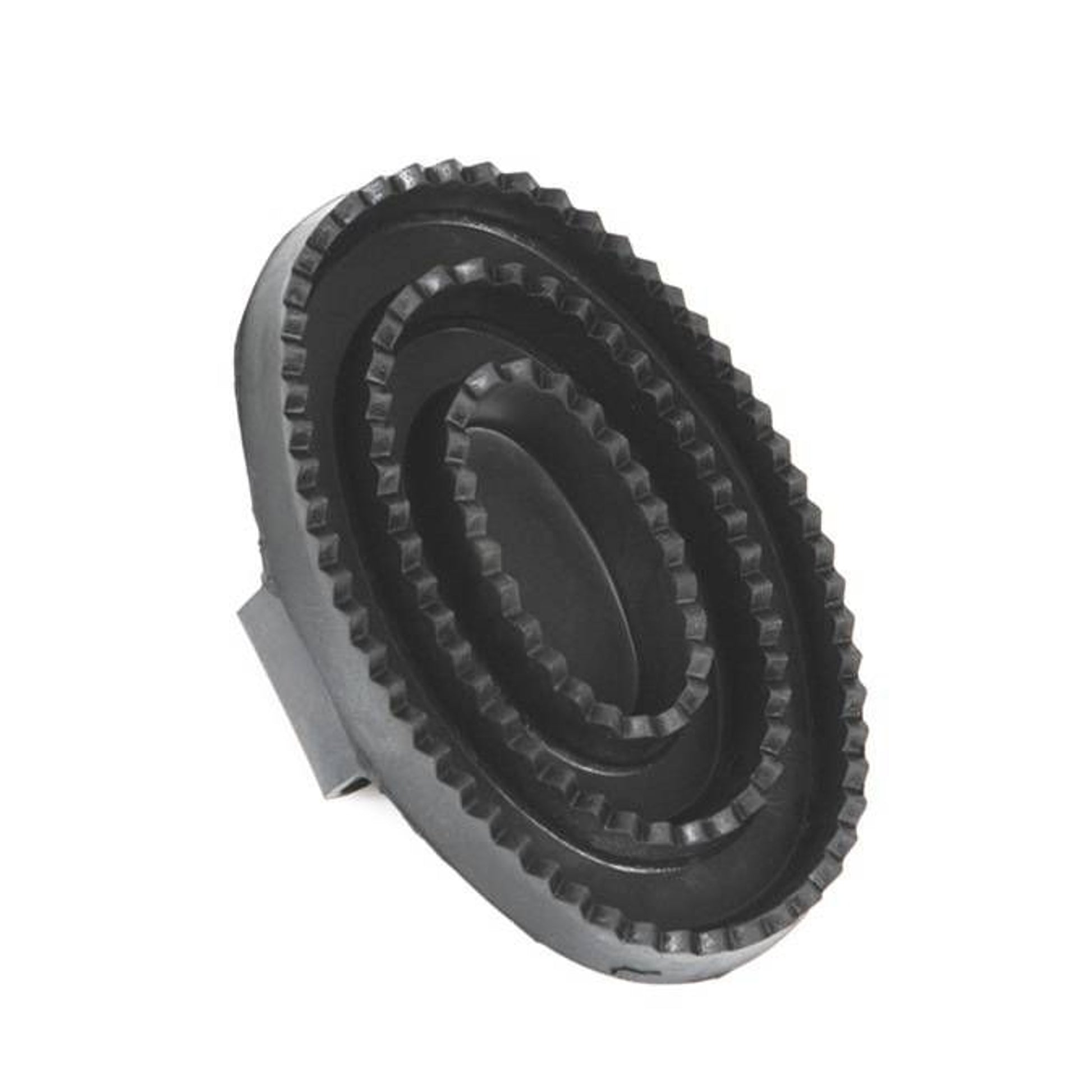 Jacks Soft Rubber Curry 6" x 4" Black