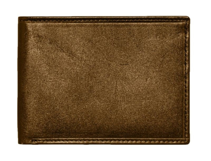 Mossy Oak Smooth Leather Trifold Wallet Brown