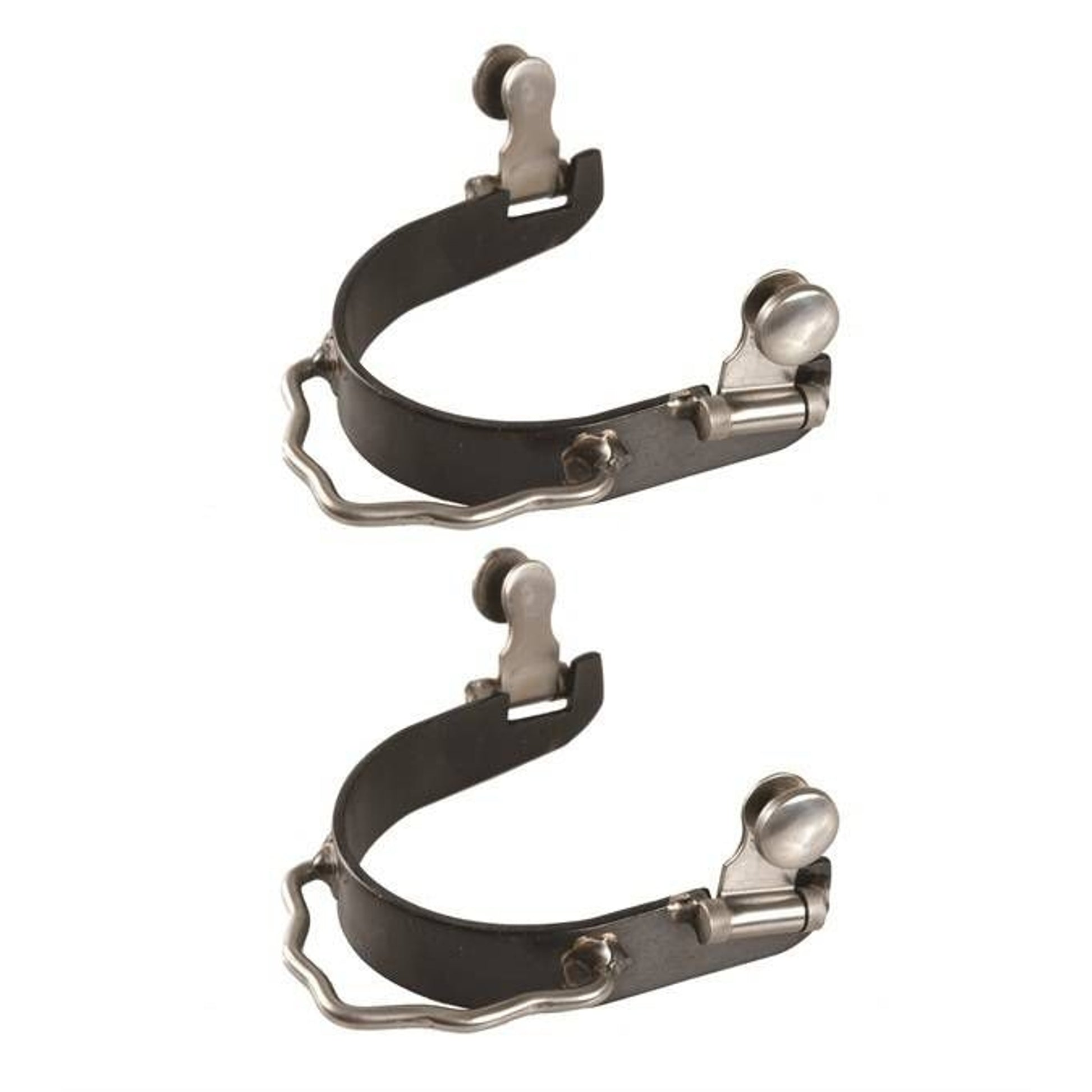 Jacks Bumper Spurs Sold in Pairs Black Steel