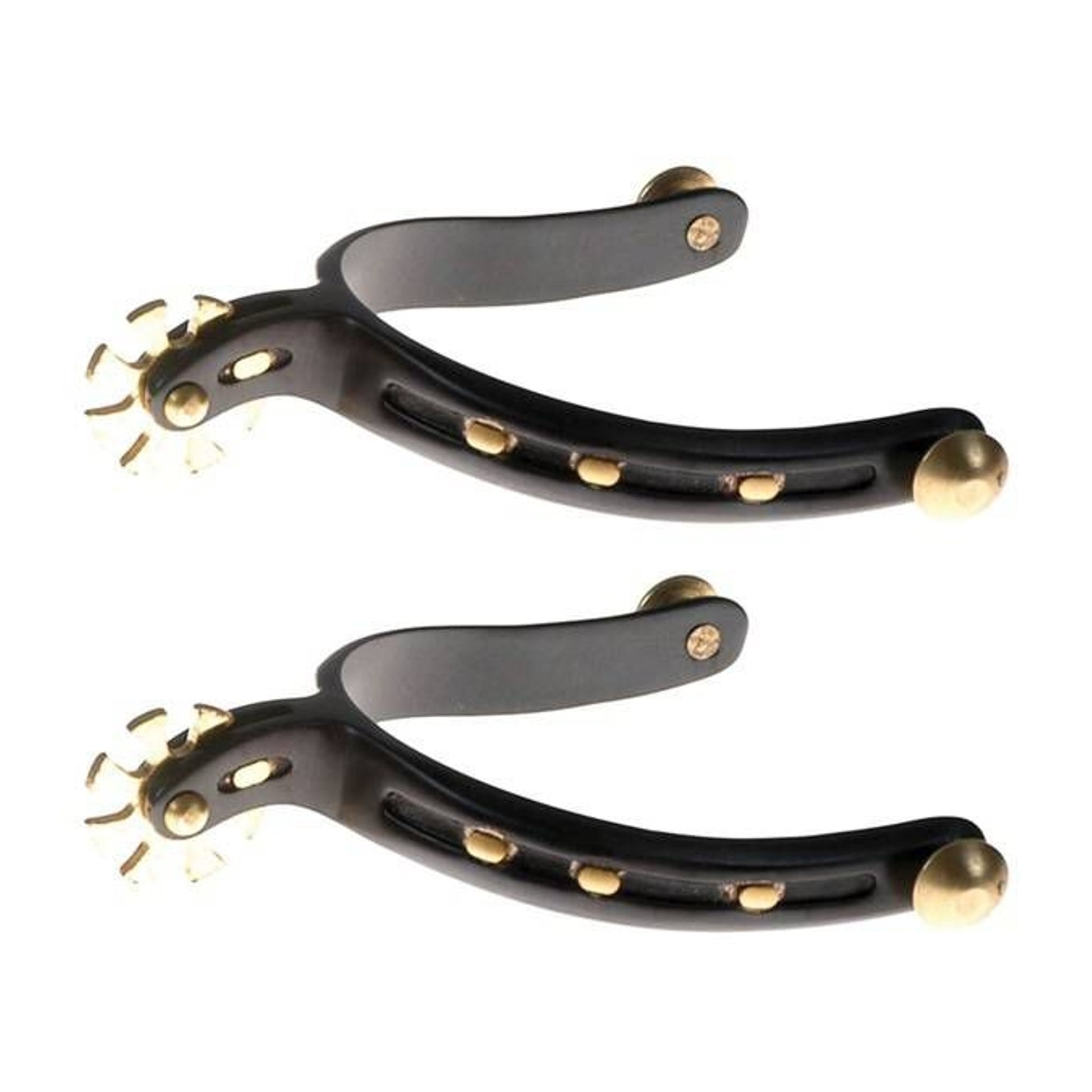 Jacks Spurs with Horseshoe Band Sold in Pairs Blac