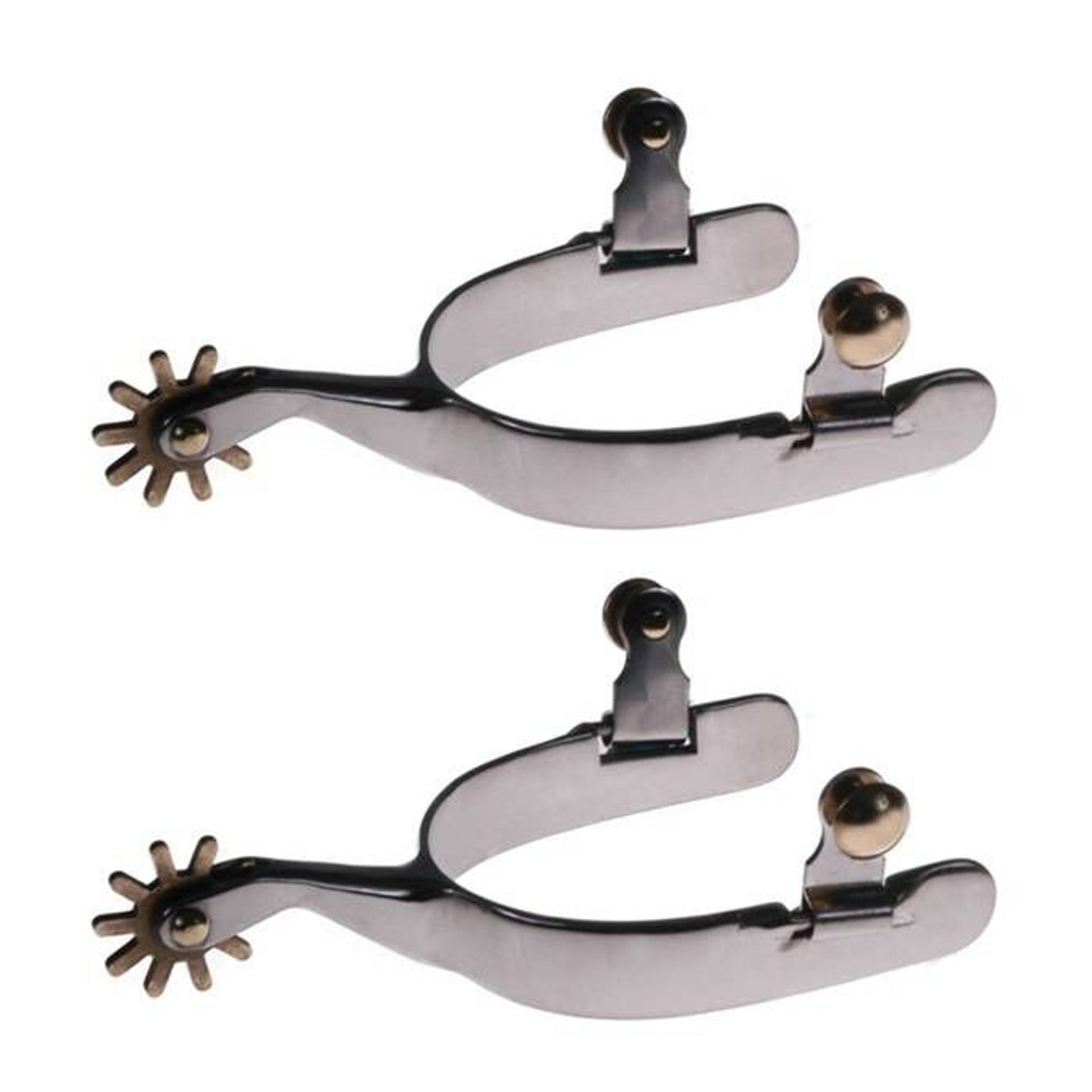 Jacks Spurs with 3/4" Band Sold in Pairs Stainless