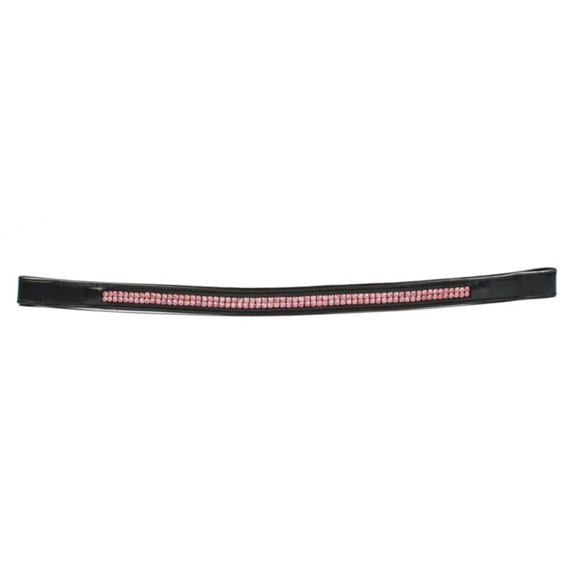 HK Americana Double Row Pink Crystal Browband Full